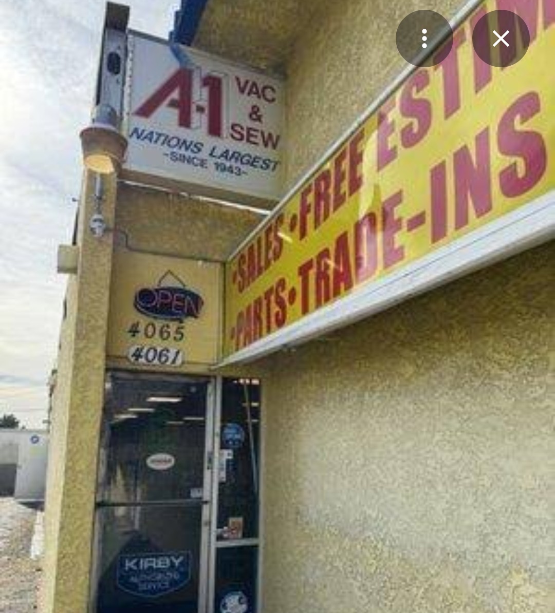 A-1 Vacuum & Sewing storefront on West Charleston Boulevard